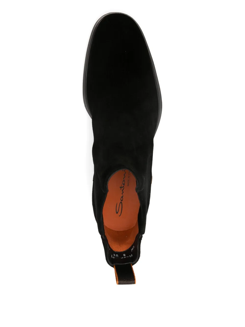 Santoni suede Chelsea boots Black
