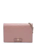Gucci Pre-Owned 2000-2015 Mini Guccissima Bow Signature Wallet On Chain crossbody bag - Pink
