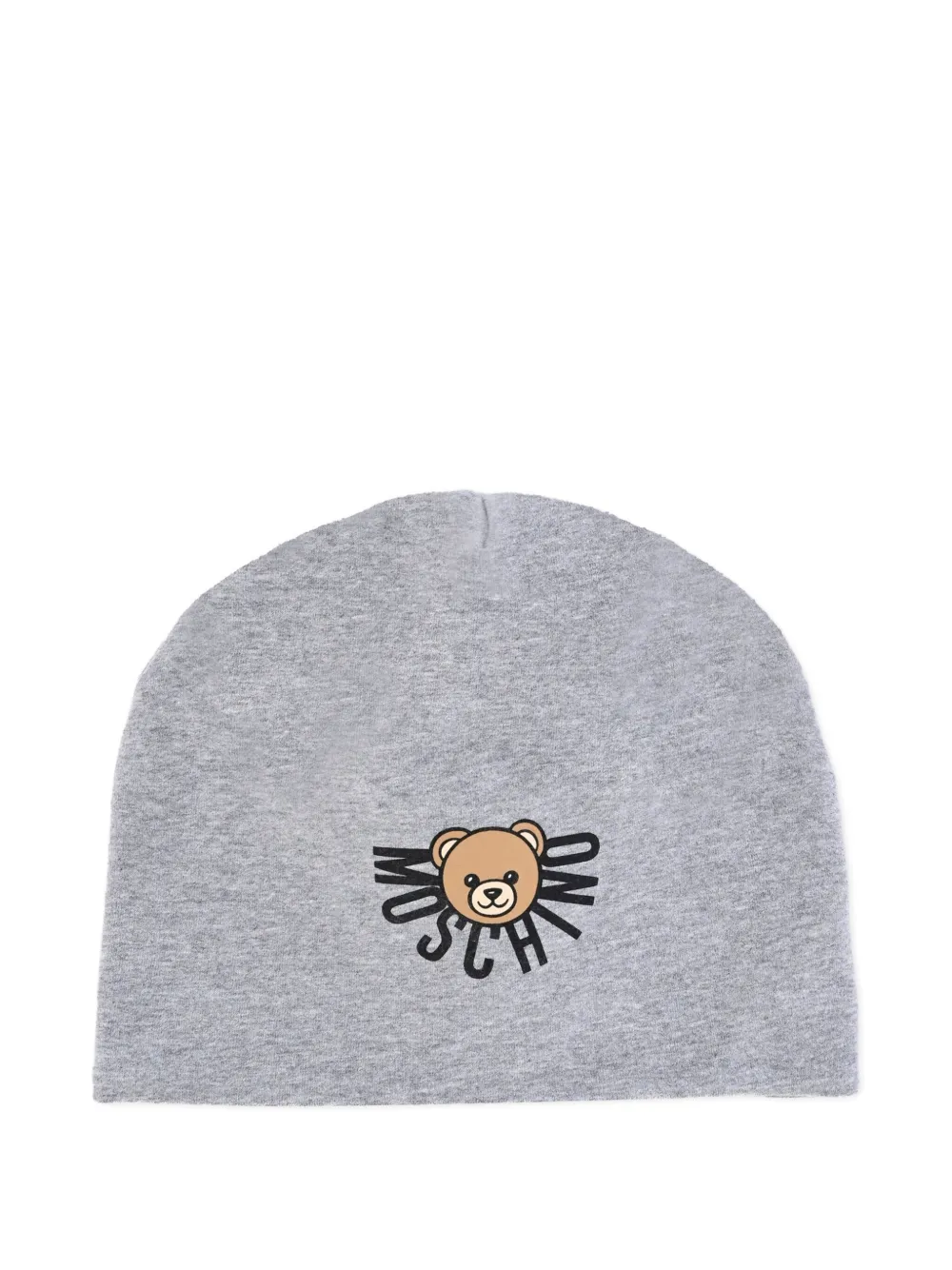 Moschino Kids Teddy Bear-logo beanie | Grey | Image 1
