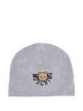 Moschino Kids Teddy Bear-logo beanie - Grey
