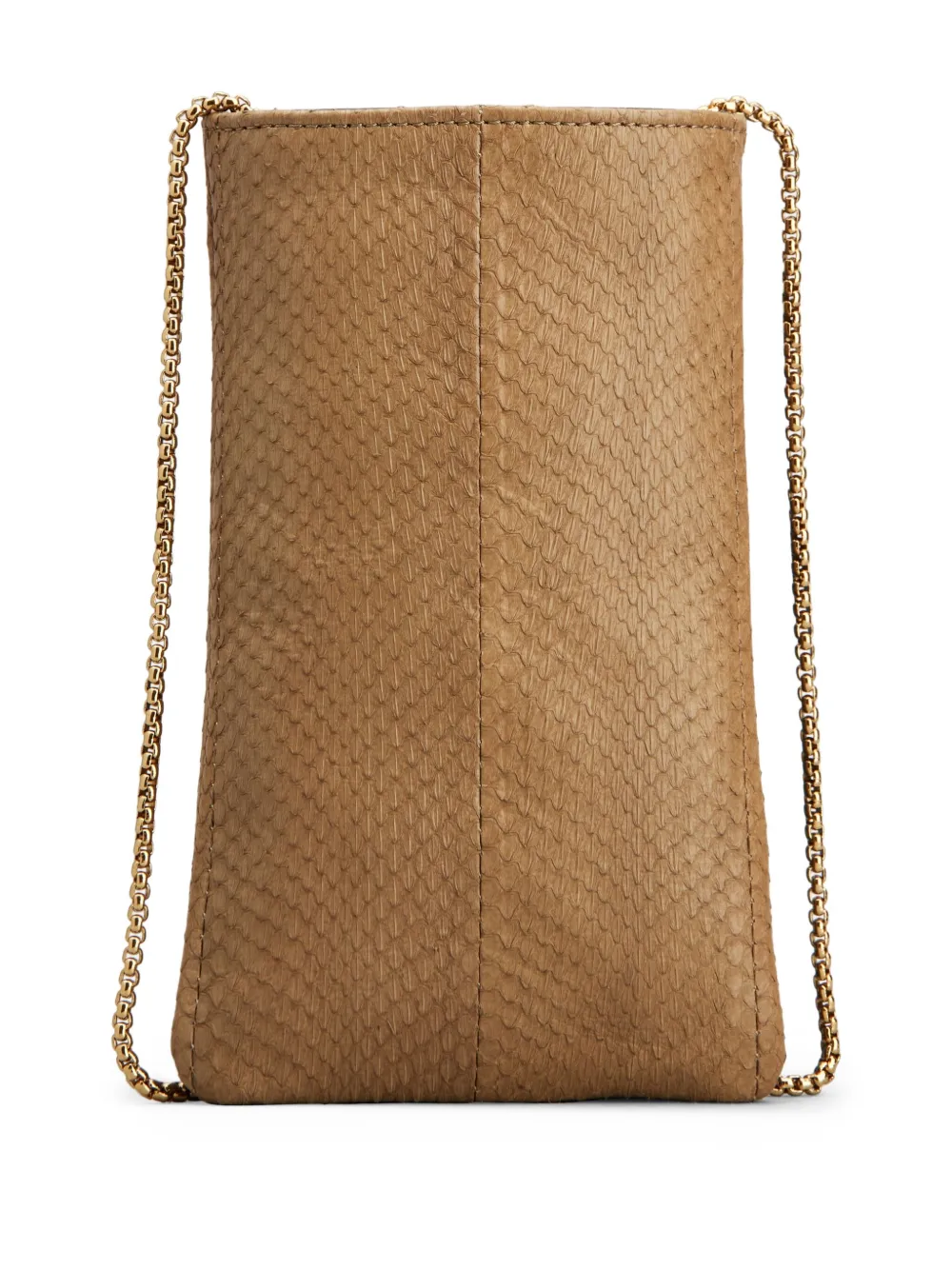 Tod's Leren telefoonhoesje met kettingbandje Bruin