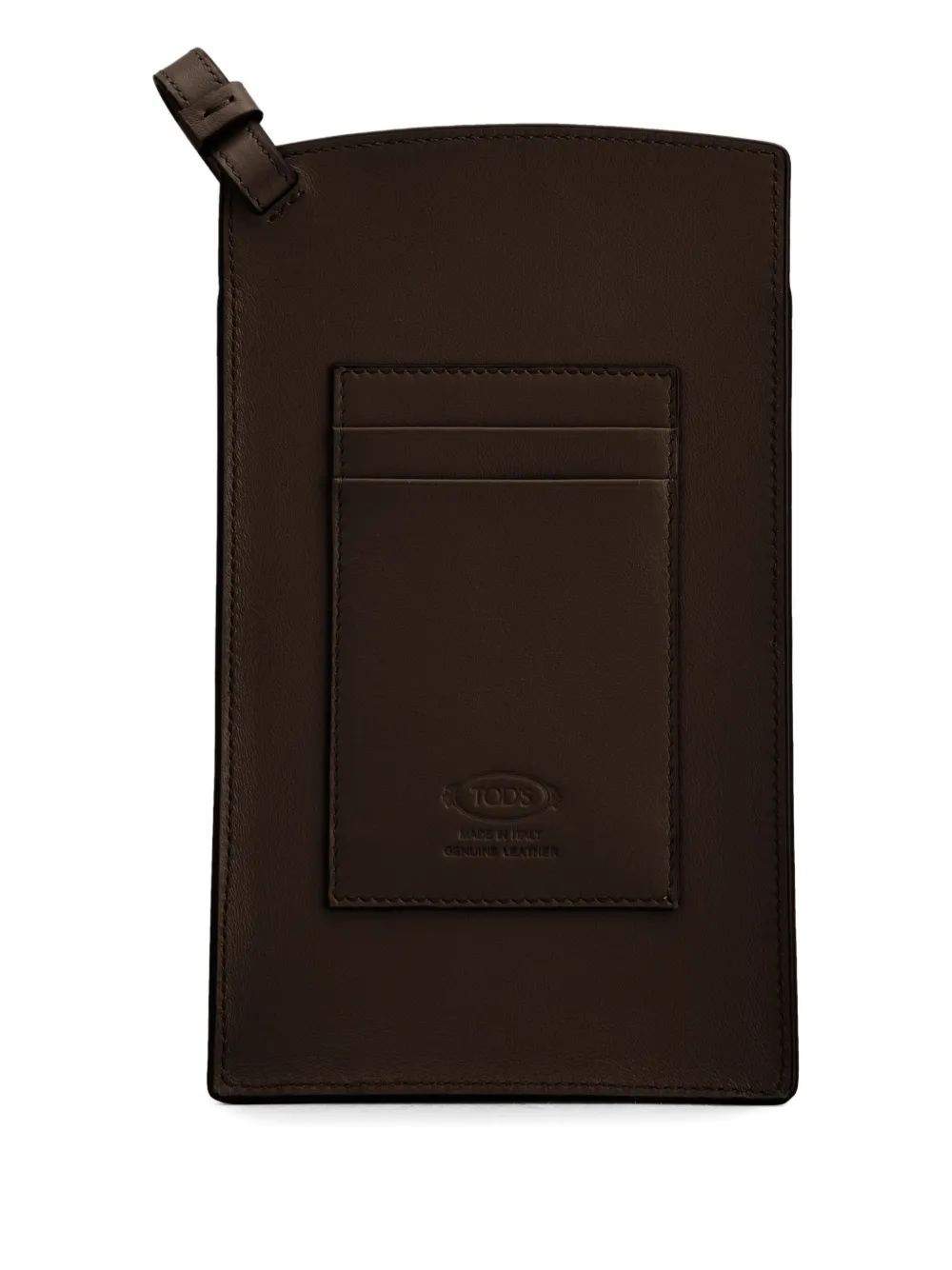 Tod's Medium leren telefoonhoesje Bruin