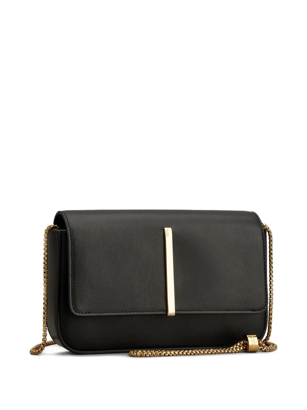 Tod's Mini-tas met kettingbandje en logoplakkaat Zwart
