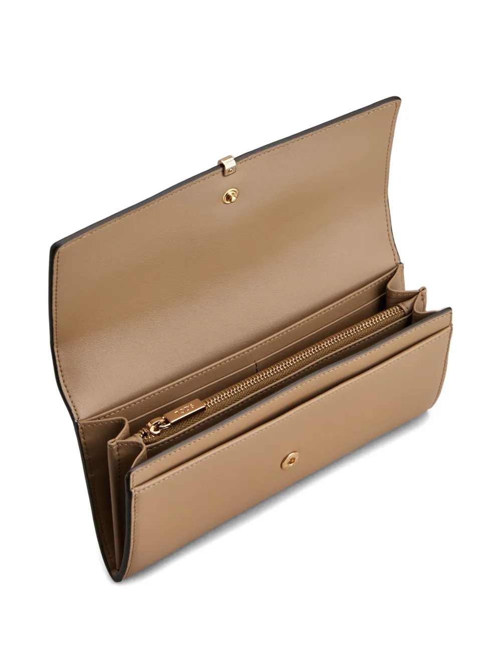 Tod's Leren portemonnee met omslag Bruin
