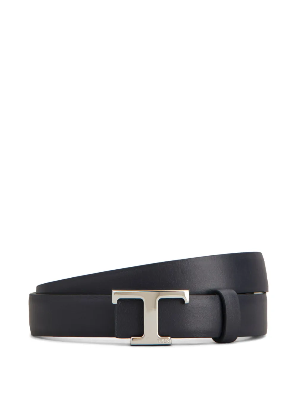 Tod's Logo-buckle Reversible Leather Belt In White