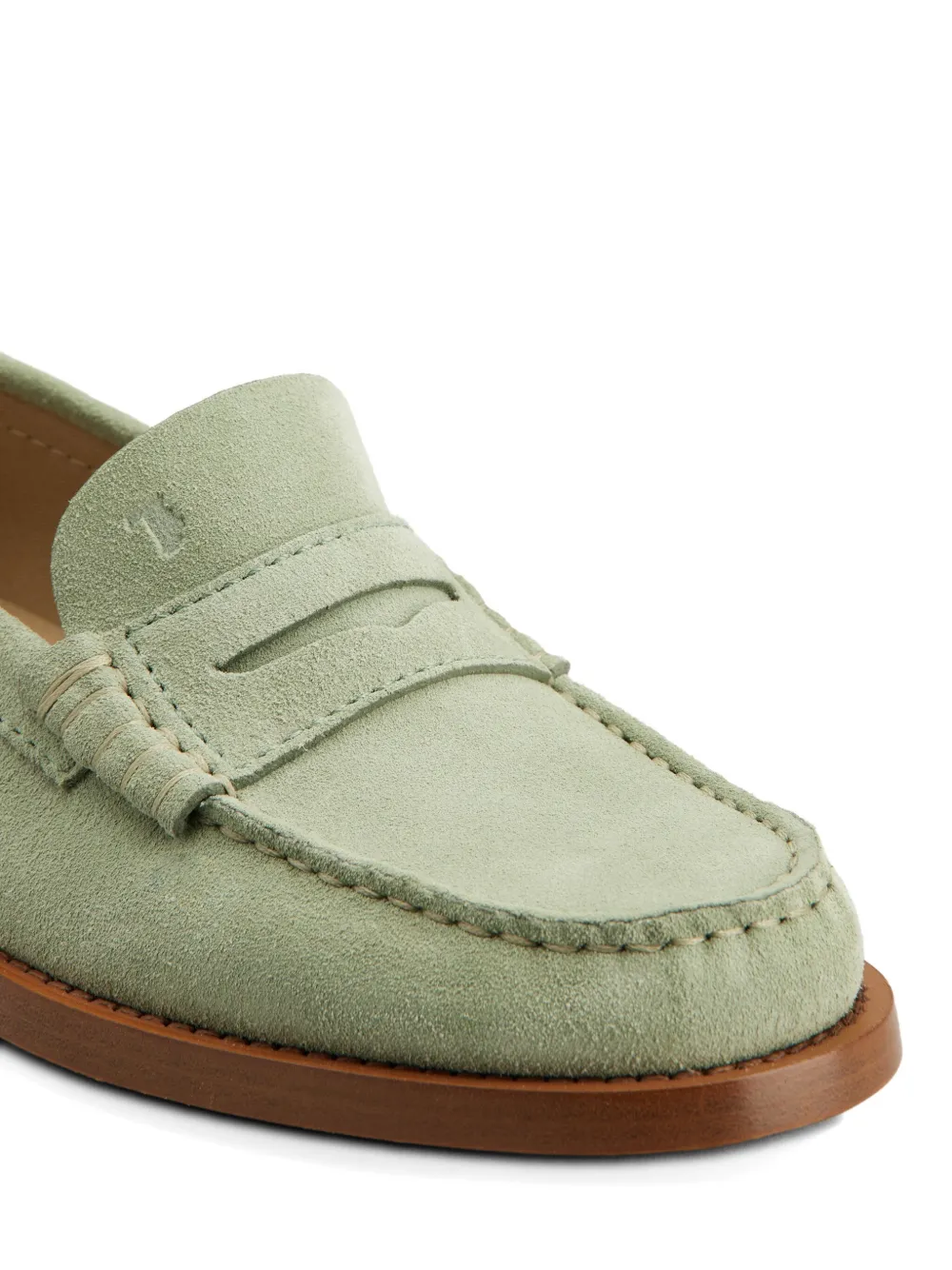 Tod's Suède loafers Groen