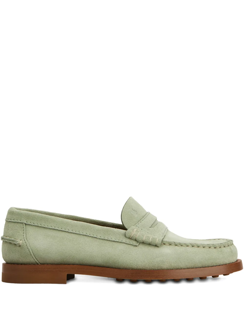 Tod's Suède loafers Groen