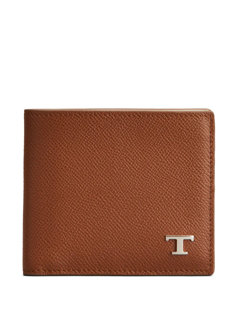 Tod's Leren portemonnee met T-logo Bruin