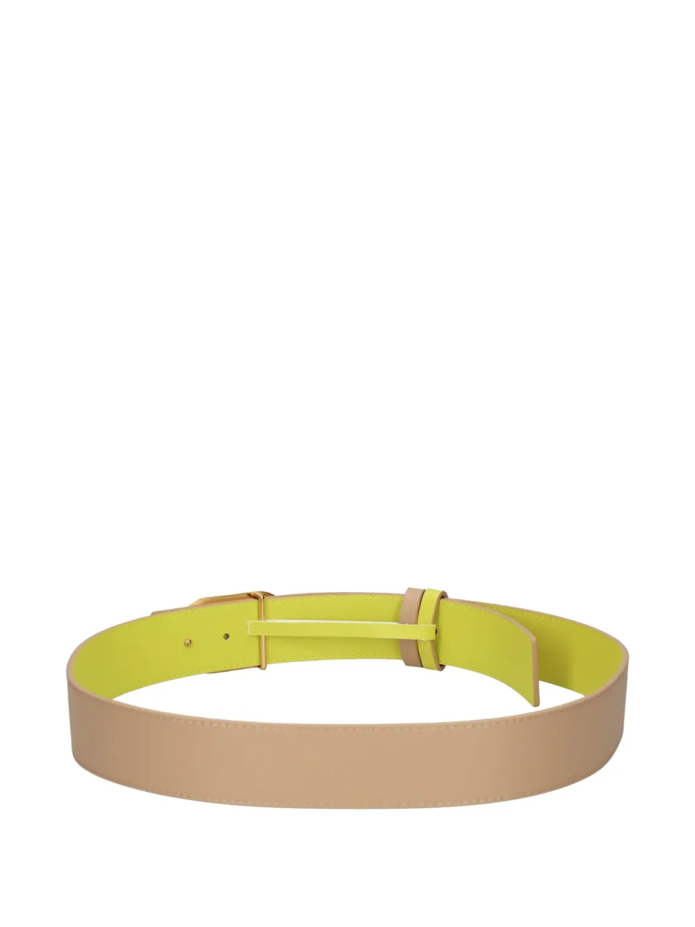 TWINSET Omkeerbare leren riem Bruin