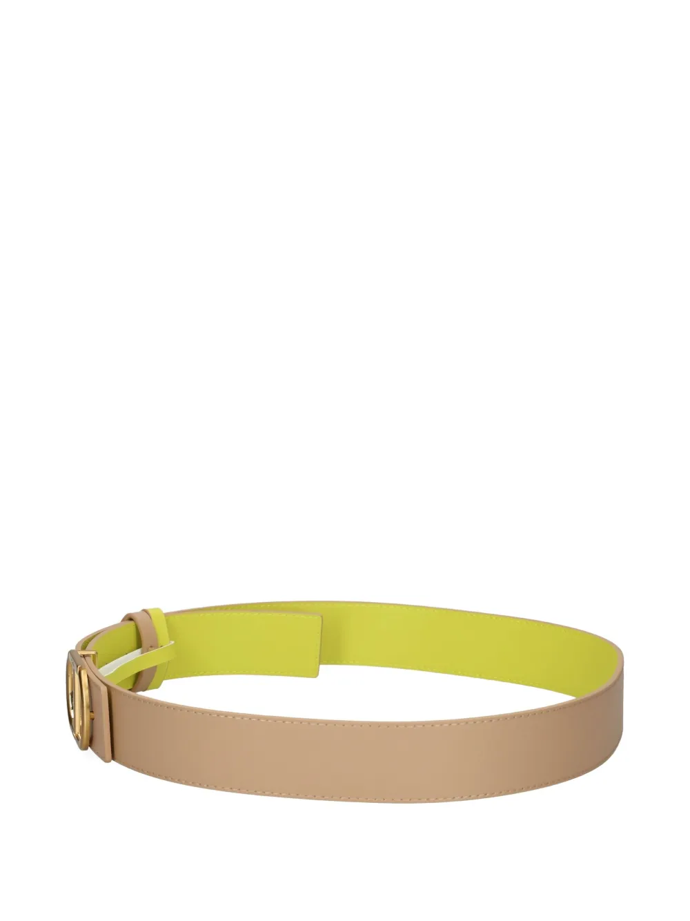 TWINSET Omkeerbare leren riem Bruin