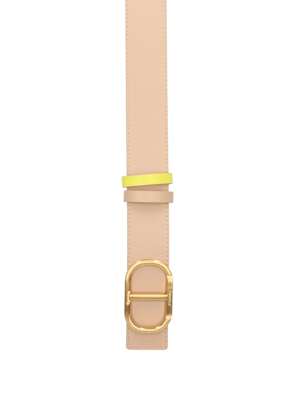 TWINSET Omkeerbare leren riem Bruin