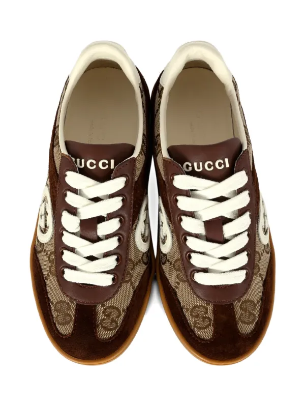 Gucci Kids GG-canvas Suede Sneakers Brown FARFETCH PH