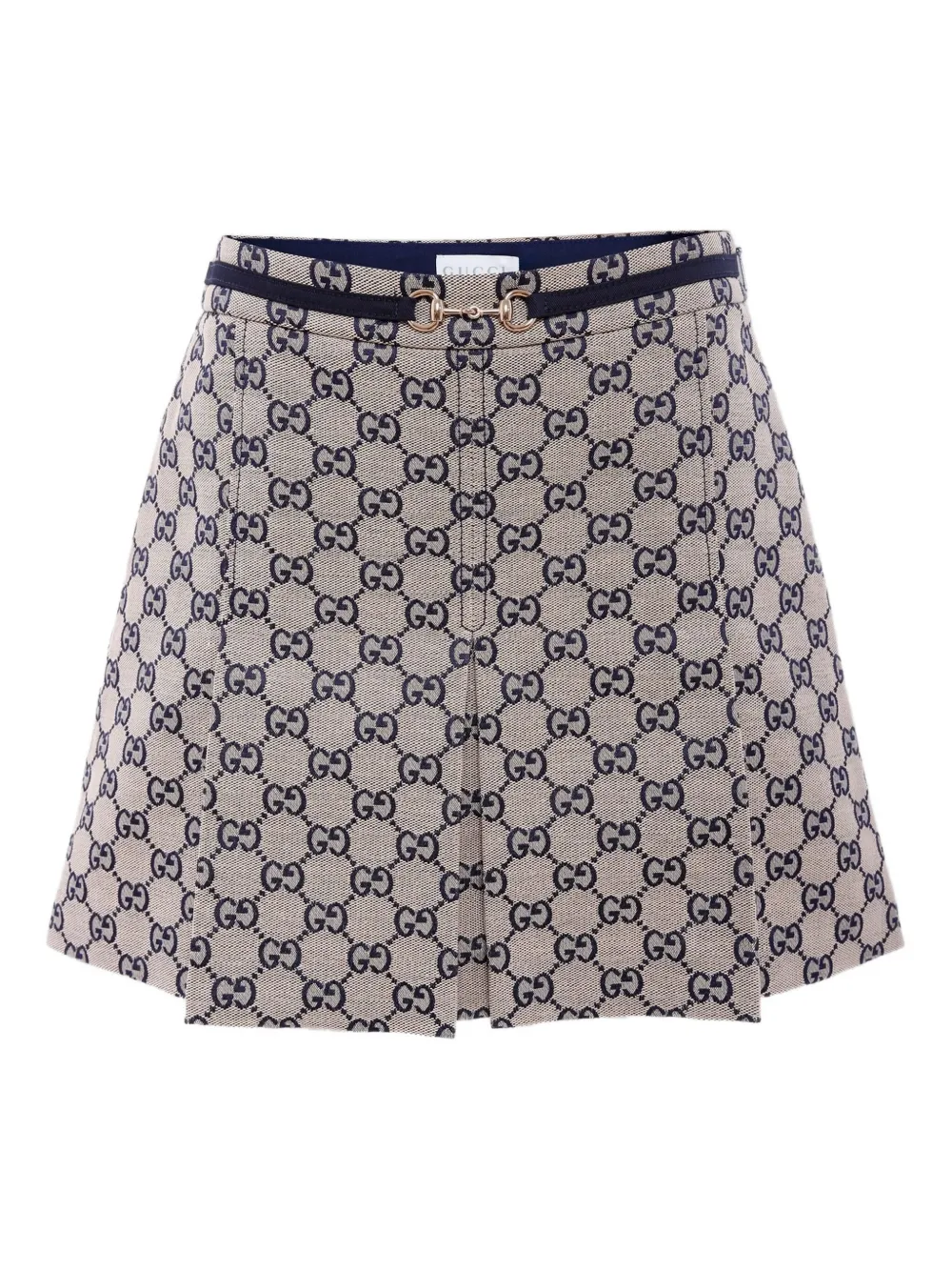 Gucci Kids Mini-plooirok met GG-patroon Beige