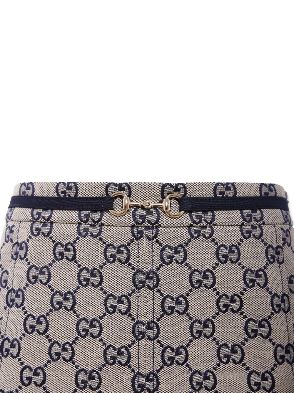 Gucci Kids Mini-plooirok met GG-patroon Beige