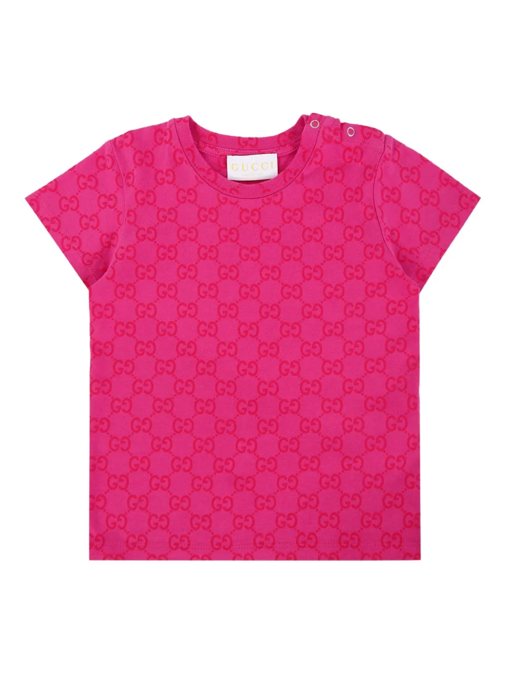 Gucci Kids GG monogram T-shirt Roze