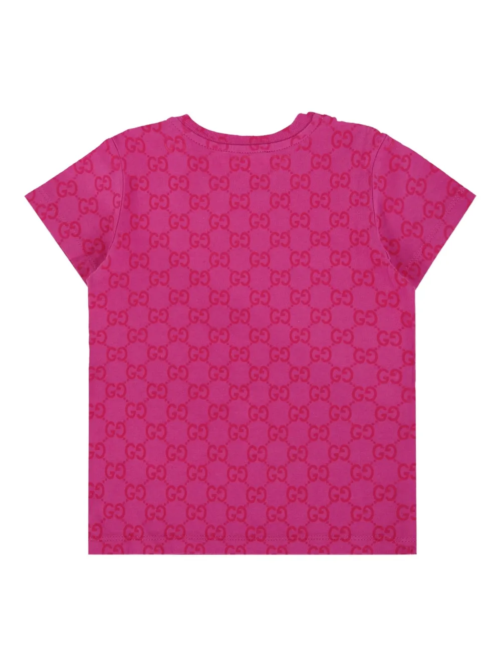 Gucci Kids GG monogram T-shirt Roze