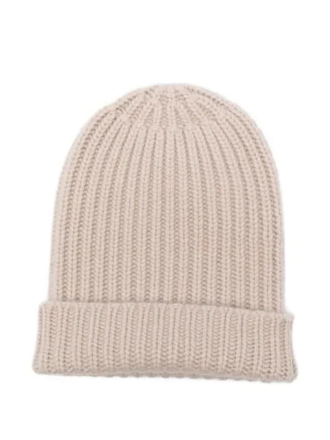 HURRAY ribbed cashmere beanie 