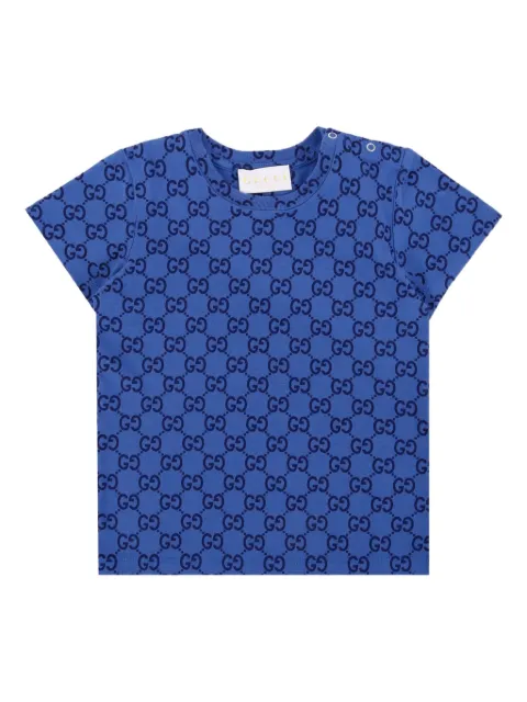 Gucci Kids playera manga corta con monograma GG