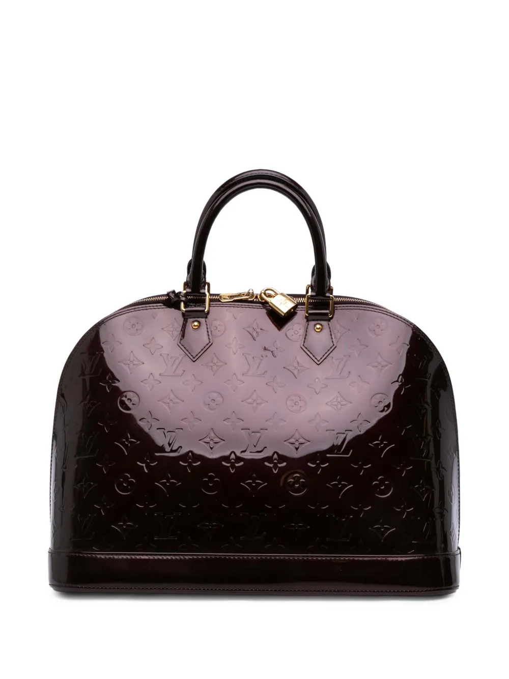Louis Vuitton Pre-Owned 2012 モノグラム ヴェルニ アルマ GM ハンドバッグ - パープル Louis Vuitton Pre-Owned 2012 モノグラム ヴェルニ アルマ GM ハンドバッグ - パープル