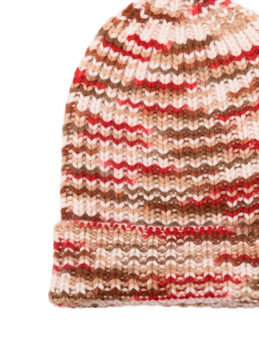 HURRAY striped cashmere beanie hat | Image 2