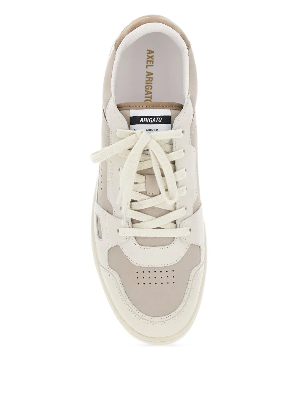 Axel Arigato Dice Lo perforated suede trainers Neutrals