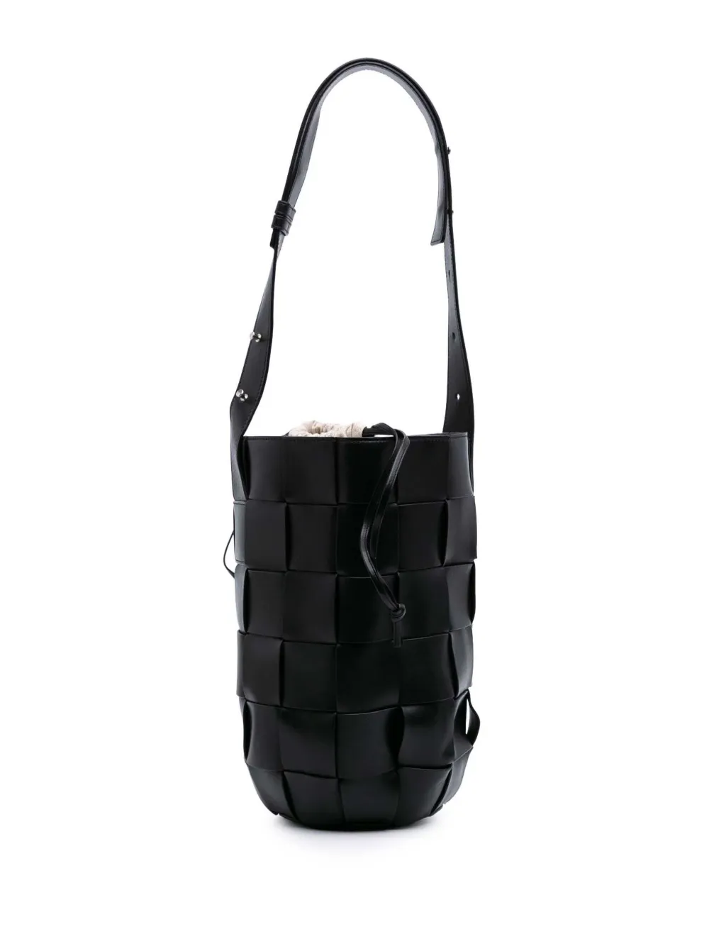 Bottega Veneta Pre-Owned 2012-2024 Nappa Intrecciato Casette Lantern bucket bag | Black | Image 1