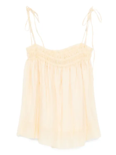Eleh smocked pleated top