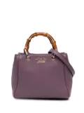 Gucci Pre-Owned 2016-2025 Mini Calfskin Bamboo Shopper satchel - Purple