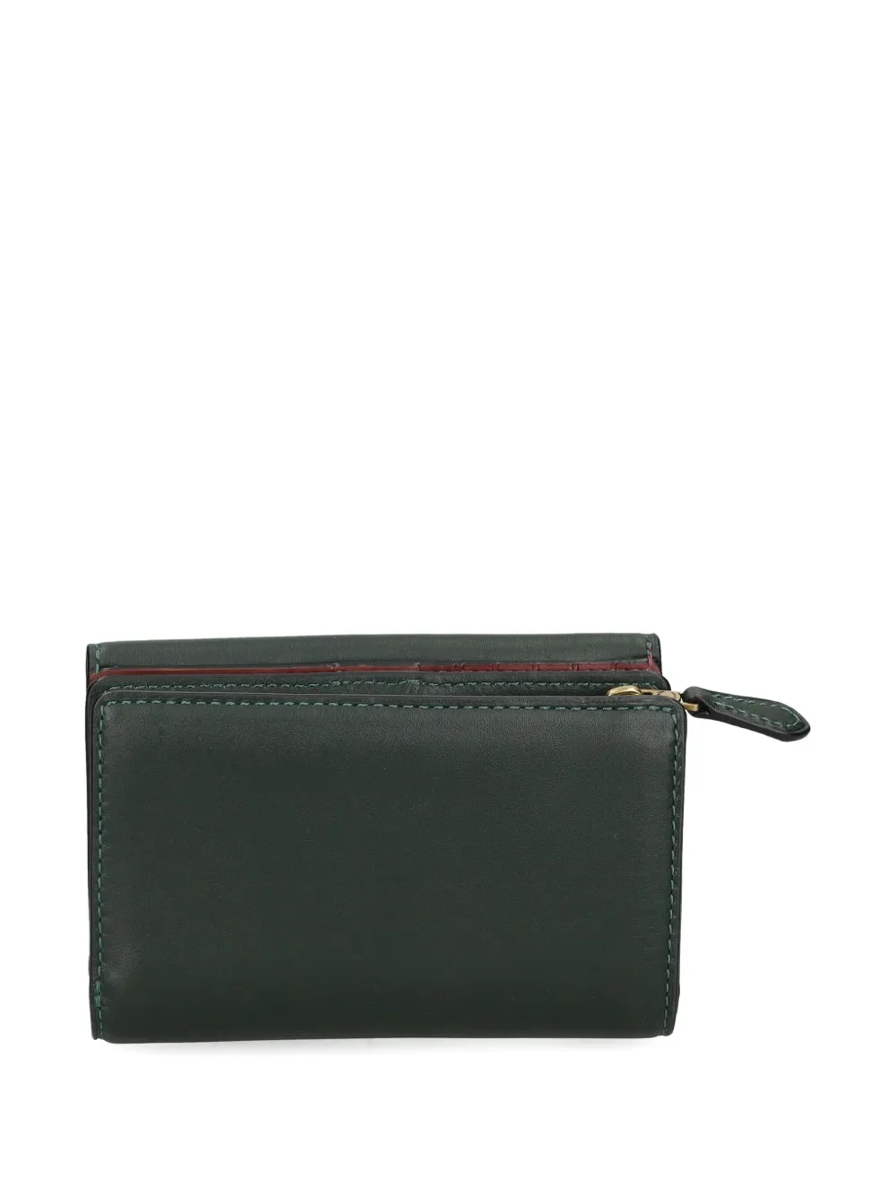 Coach clasp-fastening zip wallet Zwart