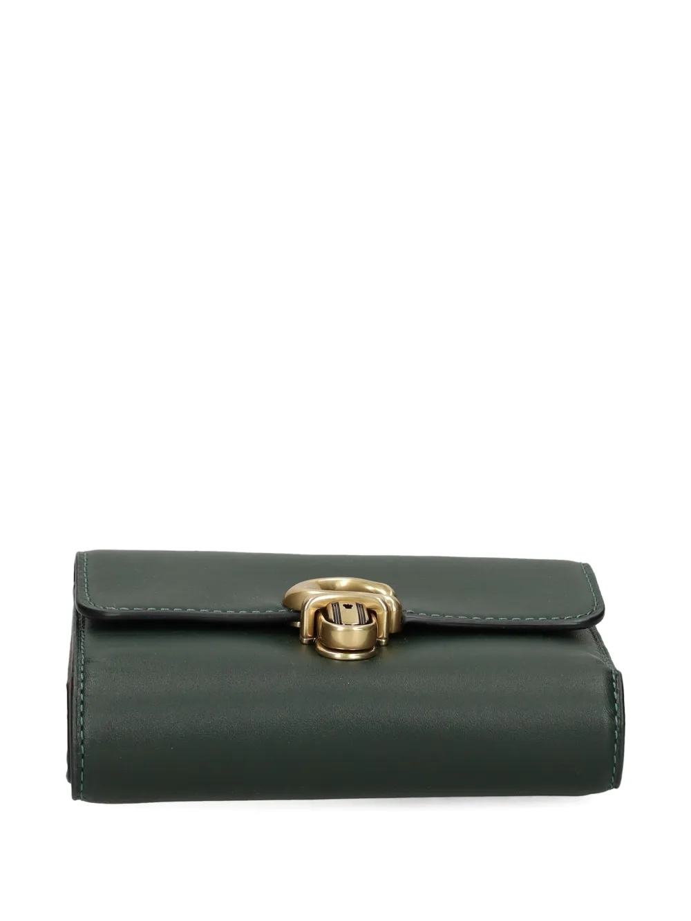 Coach clasp-fastening zip wallet Zwart