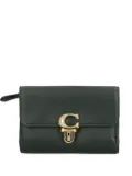Coach clasp-fastening zip wallet - Green