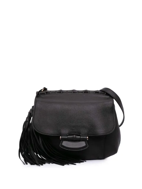 Gucci Pre-Owned 2016-2025 Medium Leather Bamboo Nouveau Fringe crossbody bag