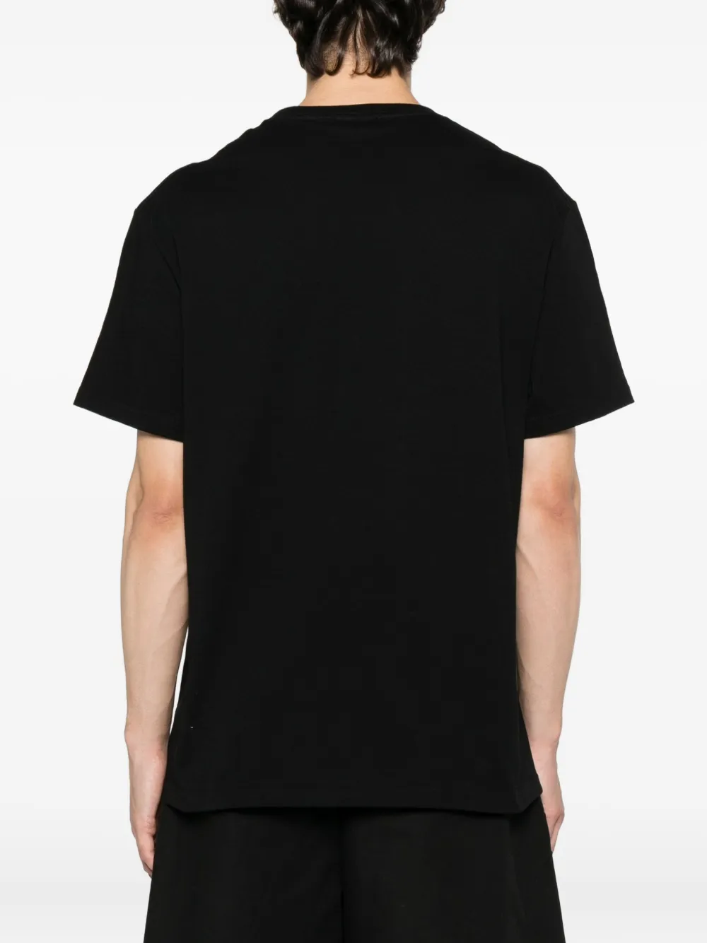 Alexander McQueen ship-print cotton T-shirt Zwart