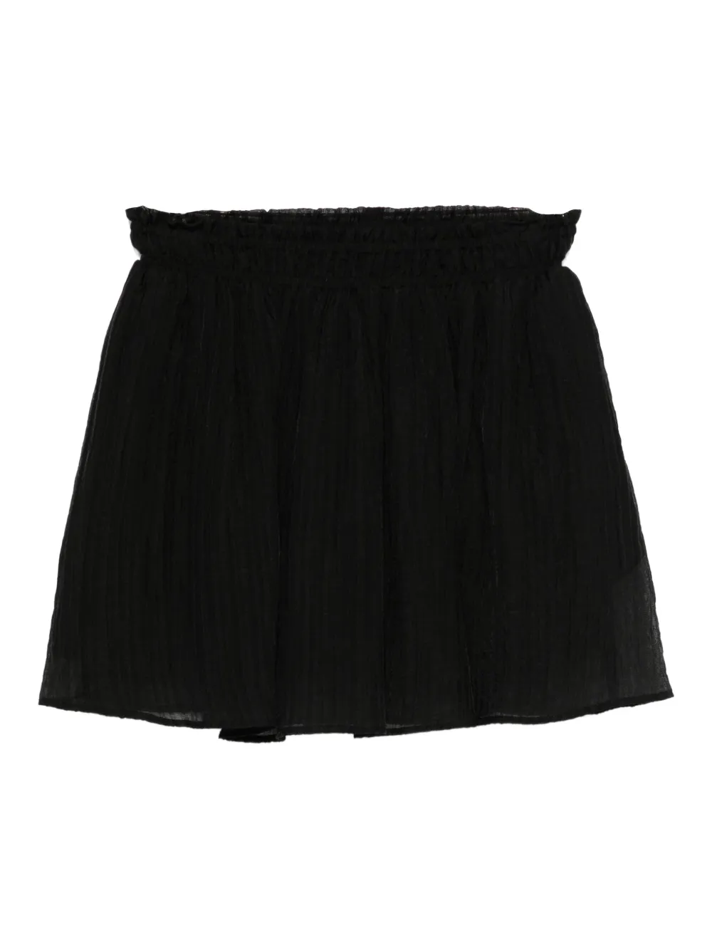 Eleh elasticated-waist pleated skirt | Black | Image 1
