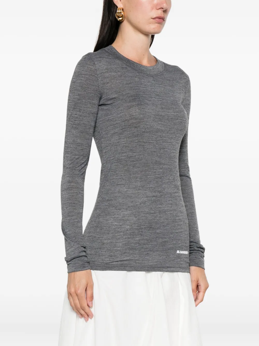 Jil Sander Top met lange mouwen Grijs