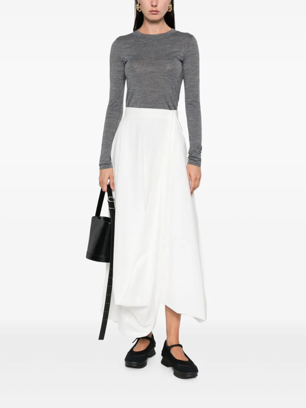 Jil Sander Top met lange mouwen Grijs