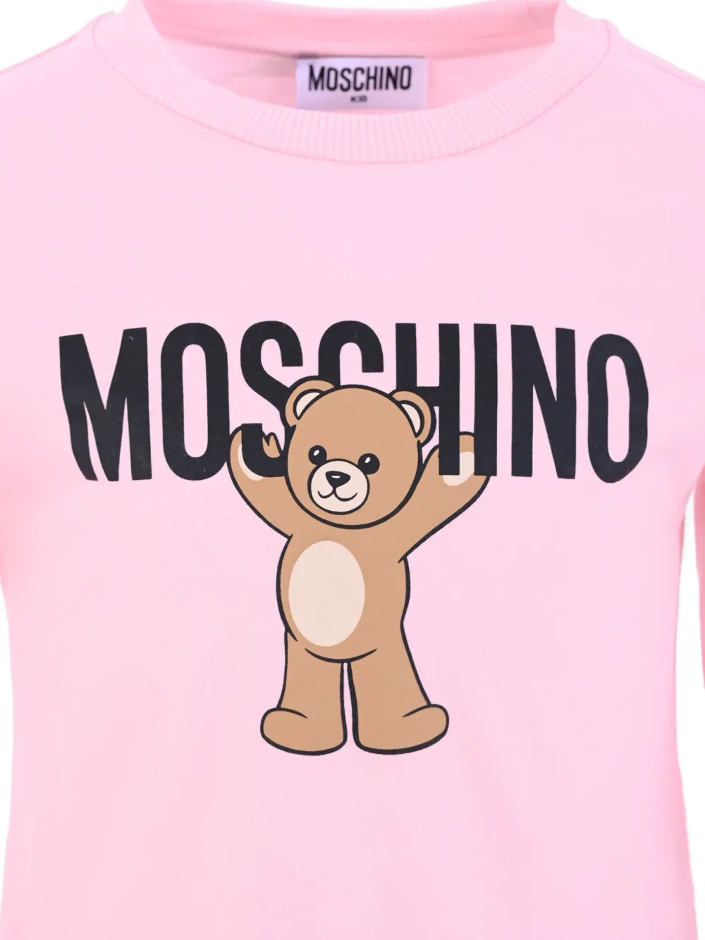 Moschino Kids T-shirt met lange mouwen en teddybeerprint Roze