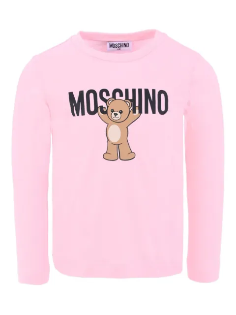 Moschino Kids Teddy Bear-print long-sleeves T-shirt