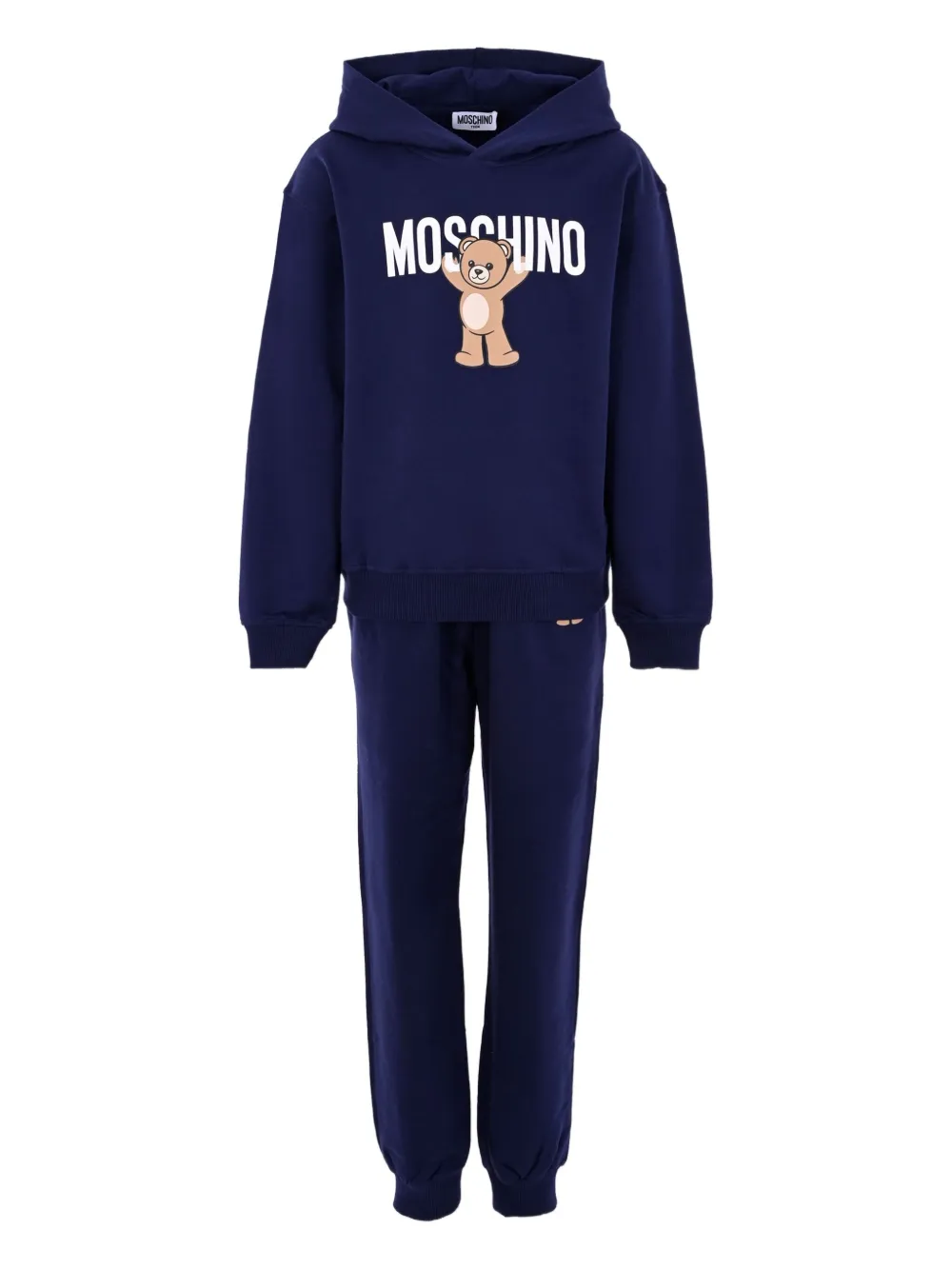 Moschino Kids Trainingspak met teddybeer-print Blauw
