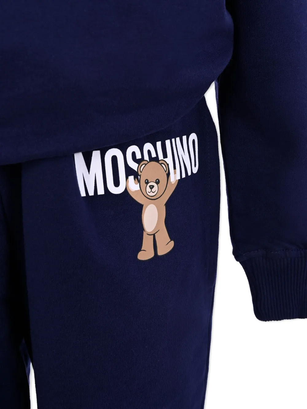 Moschino Kids Trainingspak met teddybeer-print Blauw