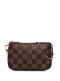 Louis Vuitton Pre-Owned 2015 Damier Ebene Mini Pochette Accessoires handbag - Brown