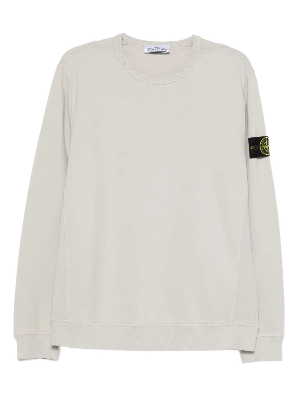 Stone Island logo-patch crew-neck sweatshirt Grijs