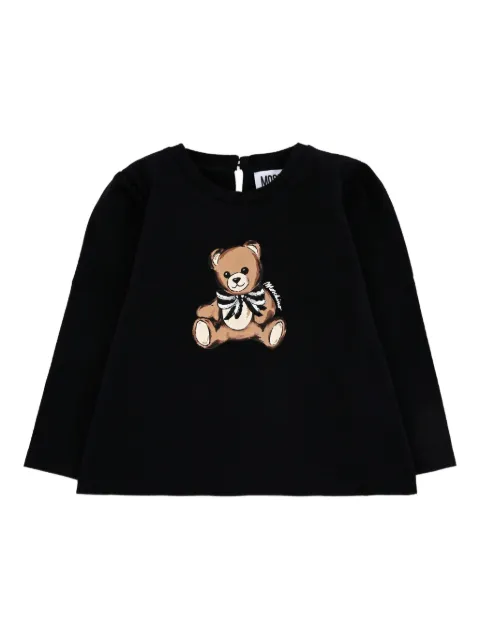Moschino Kids Teddy Bear-print long-sleeve T-shirt