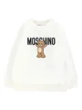 Moschino Kids teddy-print crew-neck sweatshirt - Neutrals