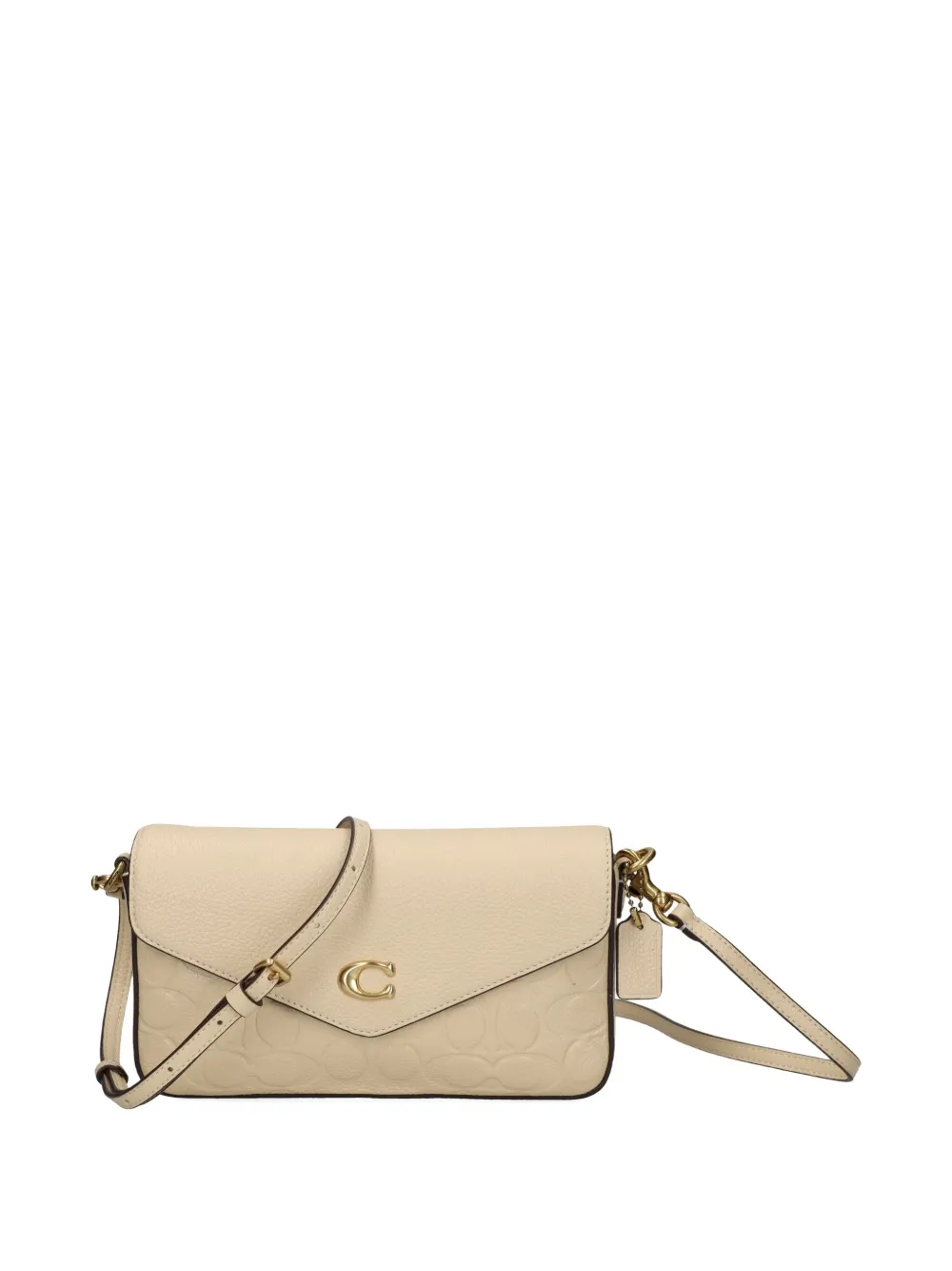 Coach Crossbodytas met logo-reliëf Beige