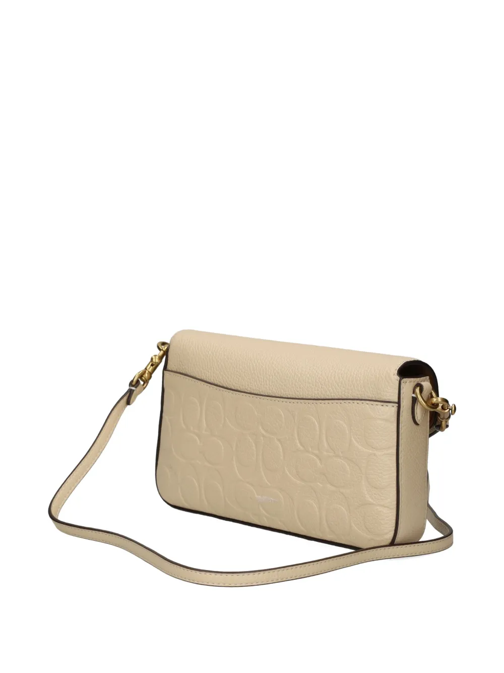 Coach Crossbodytas met logo-reliëf Beige