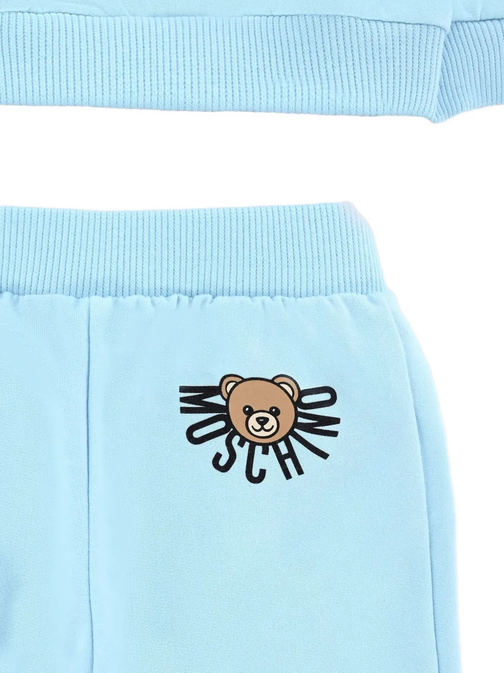 Moschino Teddy-print Tracksuit Set In Blue