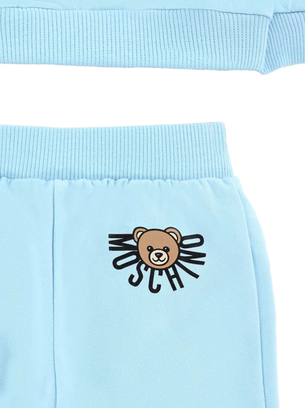 Moschino Kids Trainingspak met teddybeerprint Blauw