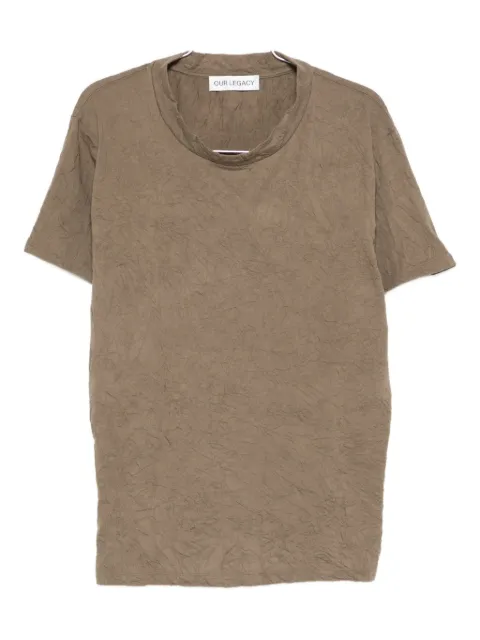 OUR LEGACY 주름 크루넥 티셔츠