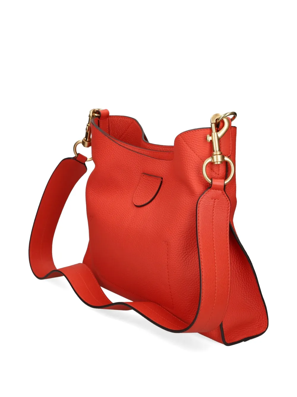See by Chloé Joan leren schoudertas met ringdetail Oranje